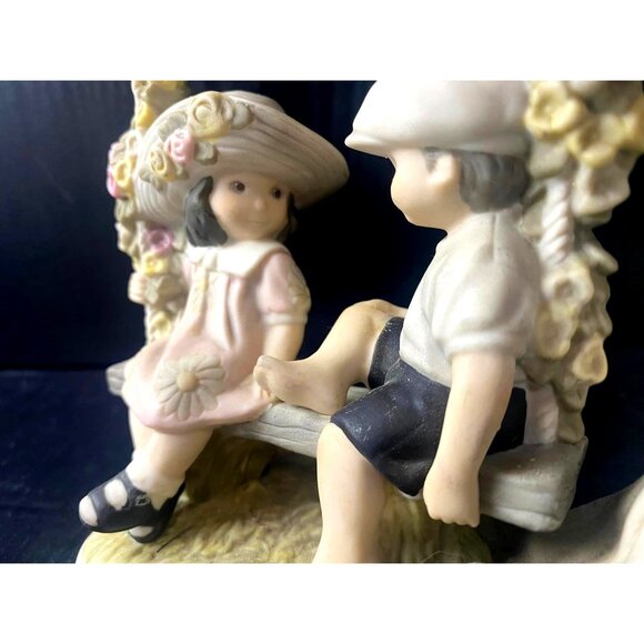 Love Opens All Doors BY Alaska Mama Enesco Large Figurine Kids on Bench Number 1 - Picture 8 of 8